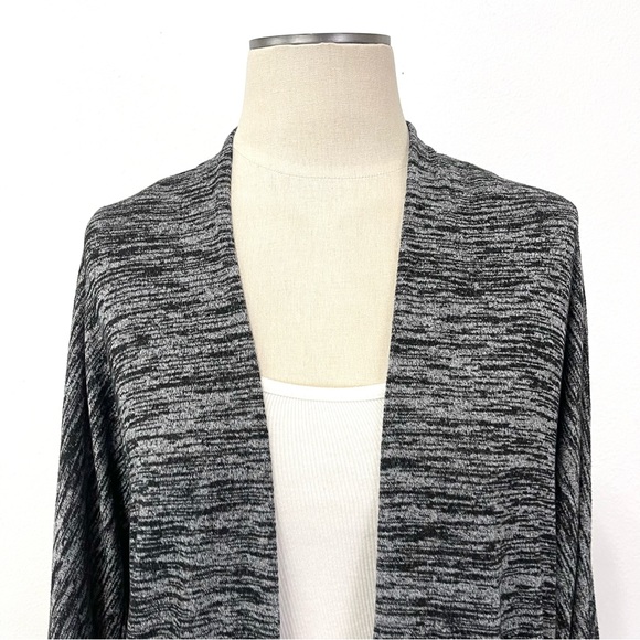 Aritzia- Wilfred Free Black Gray Marl Zlata Open Cardigan Size XS. - Picture 2 of 8